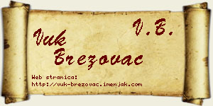 Vuk Brezovac vizit kartica